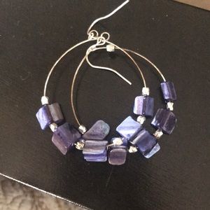 Purple earrings